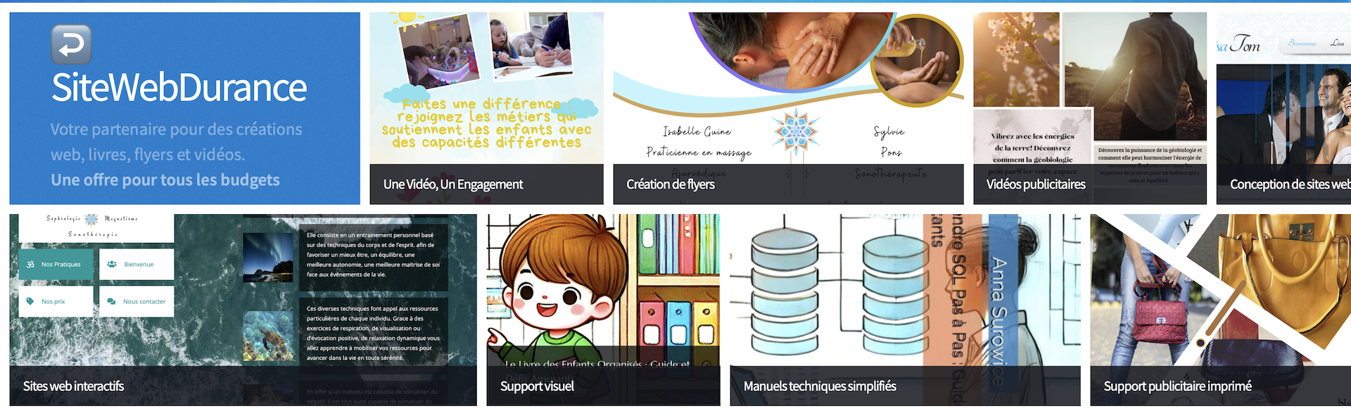 Aperçu de mes créations